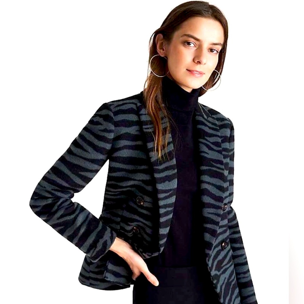 Zebra Ann Taylor Blazer Size 6